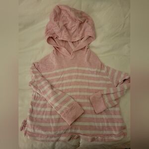 Vineyard Vines Pink and White Hoodie Classic Comfort